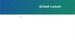 Desktop Screenshot of giladlotan.com